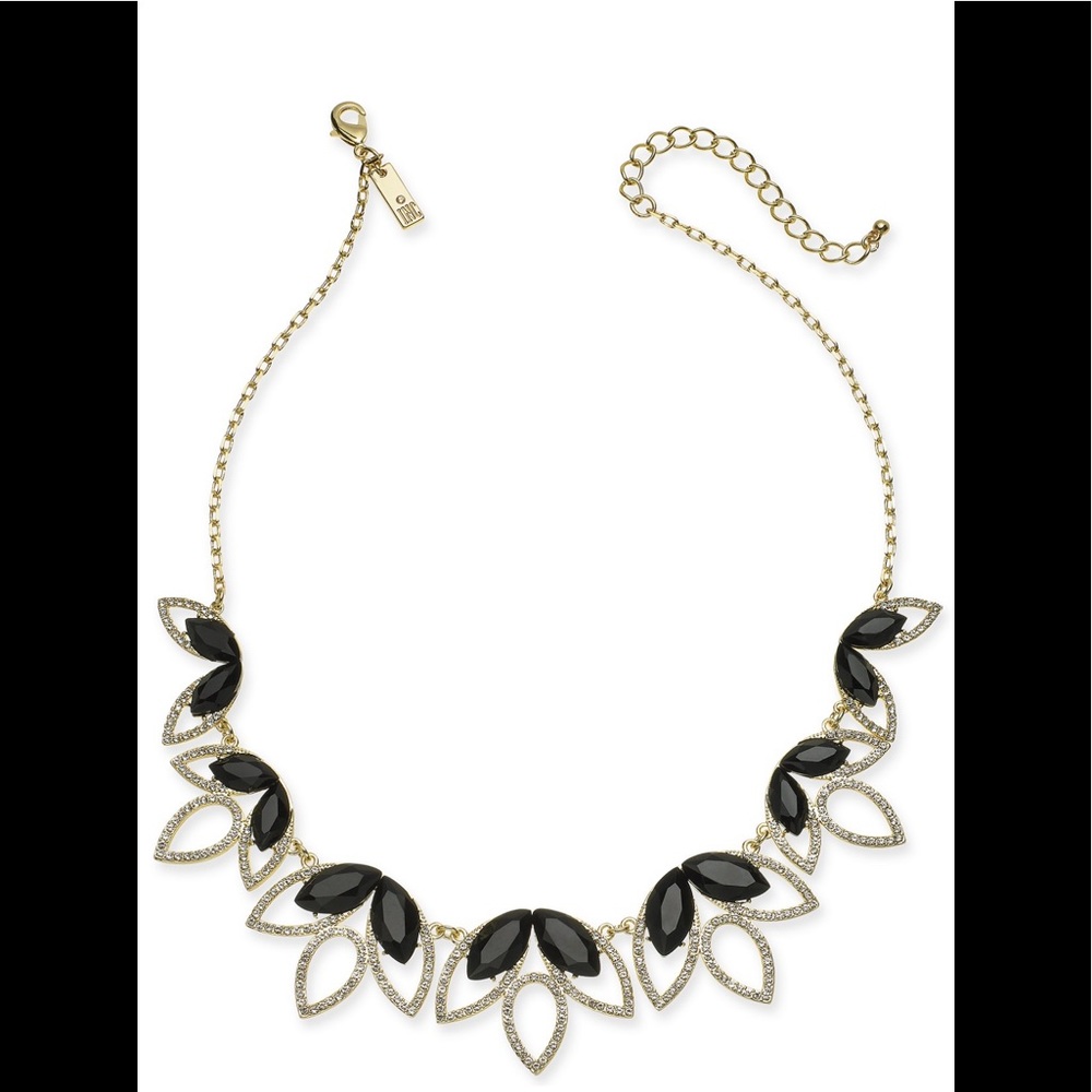 INC Crystal & Stone Necklace, 18" + 3" extender